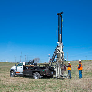 3100GT钻井卡车可进行有效的岩土研究